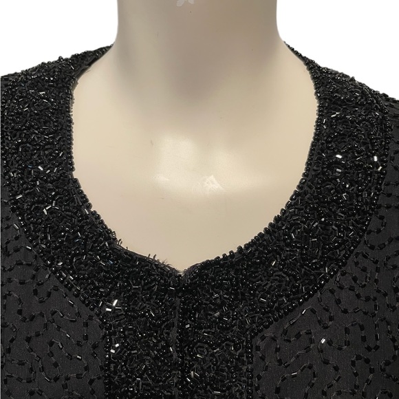 Laurence Kazar Vintage Beaded Dress & Jacket - Picture 5 of 14